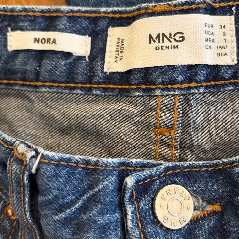 Mango Nora High Waist Wide Leg Jeans - Picture 7 of 8